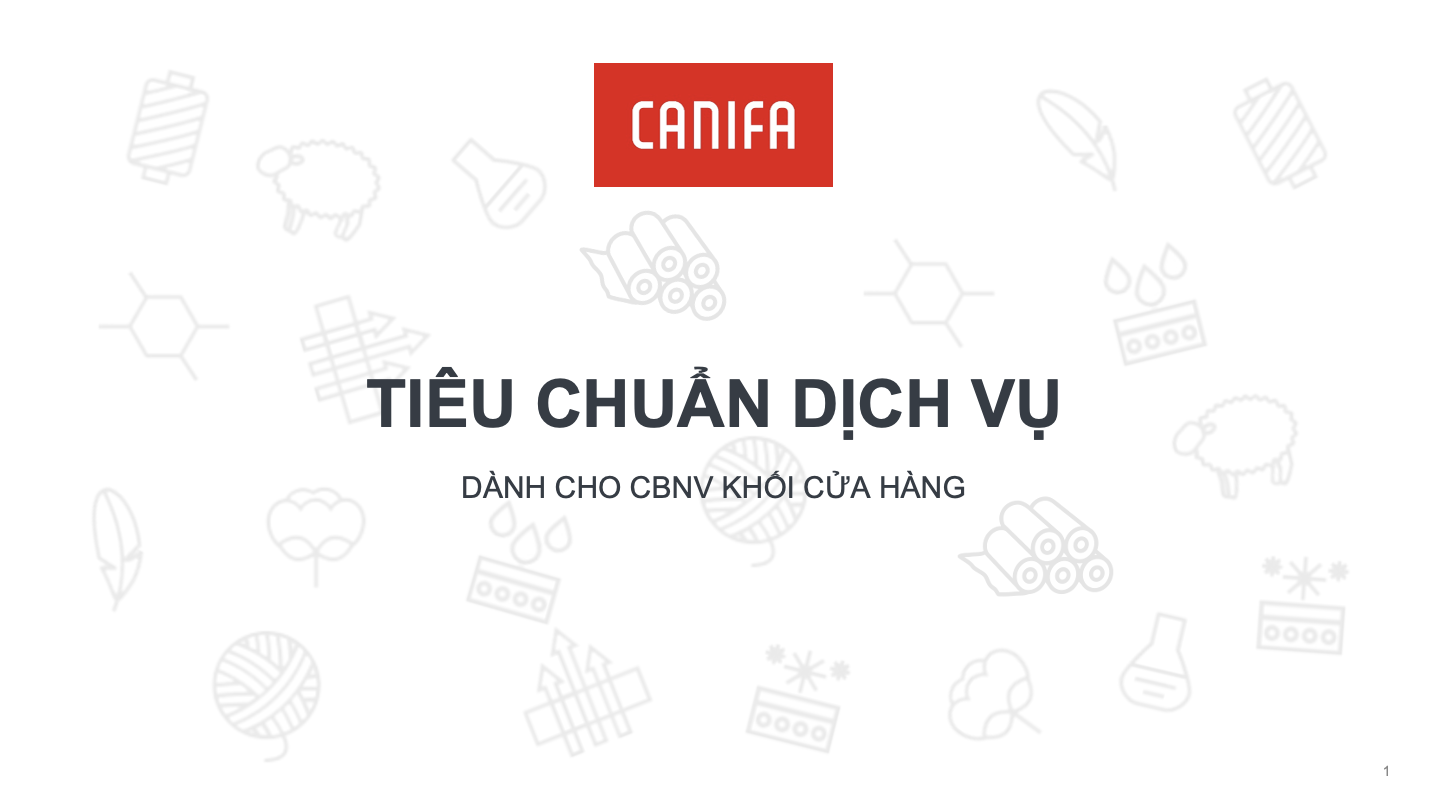 TIÊU CHUẨN DỊCH VỤ CANIFA