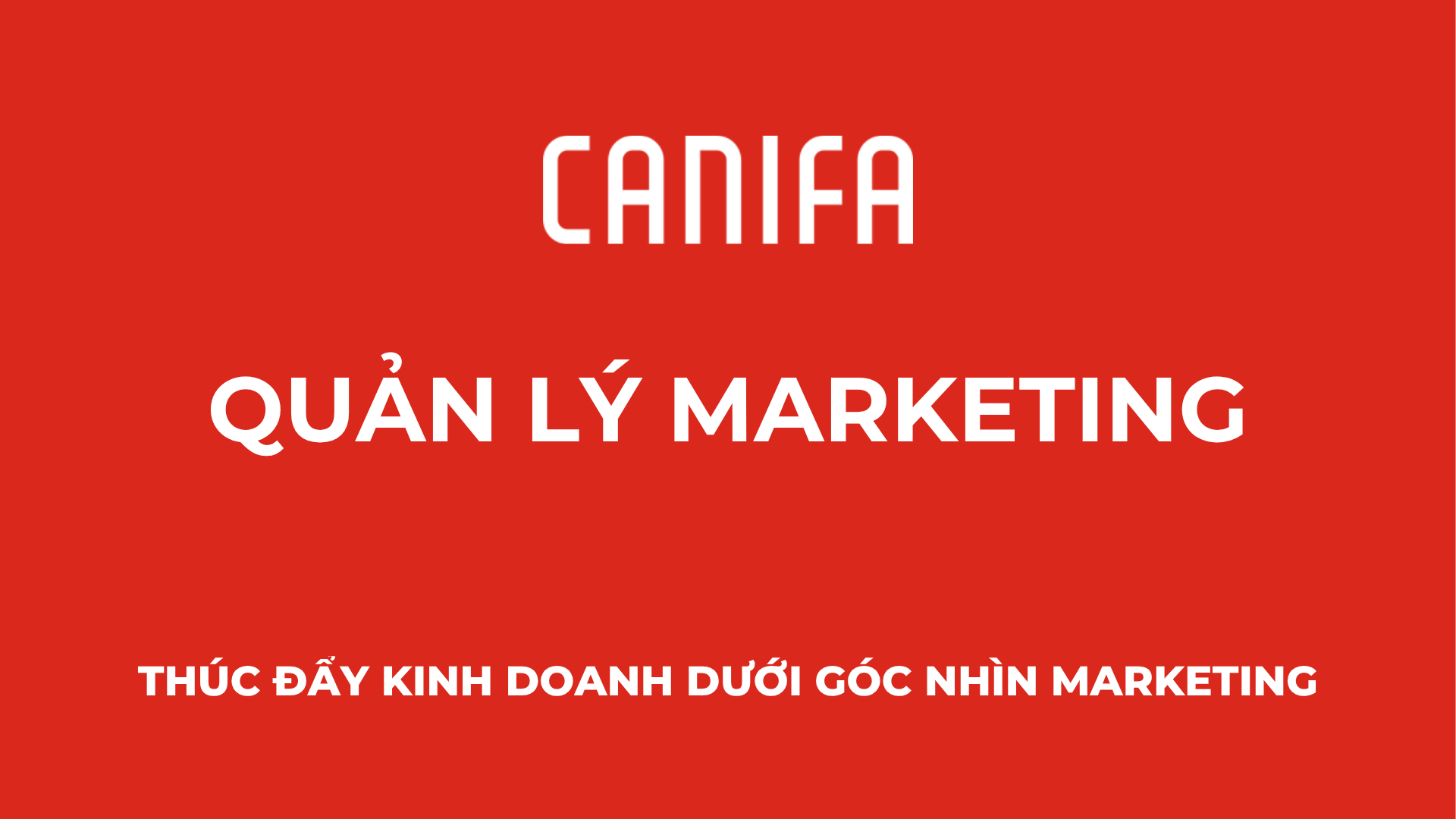 QUẢN LÝ MARKETING _ DÀNH CHO SO
