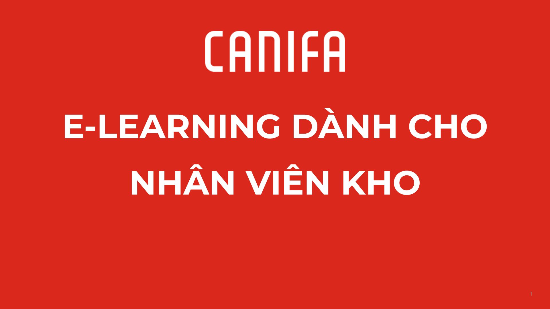 Lộ trình E-Learning dành cho Nhân viên Kho